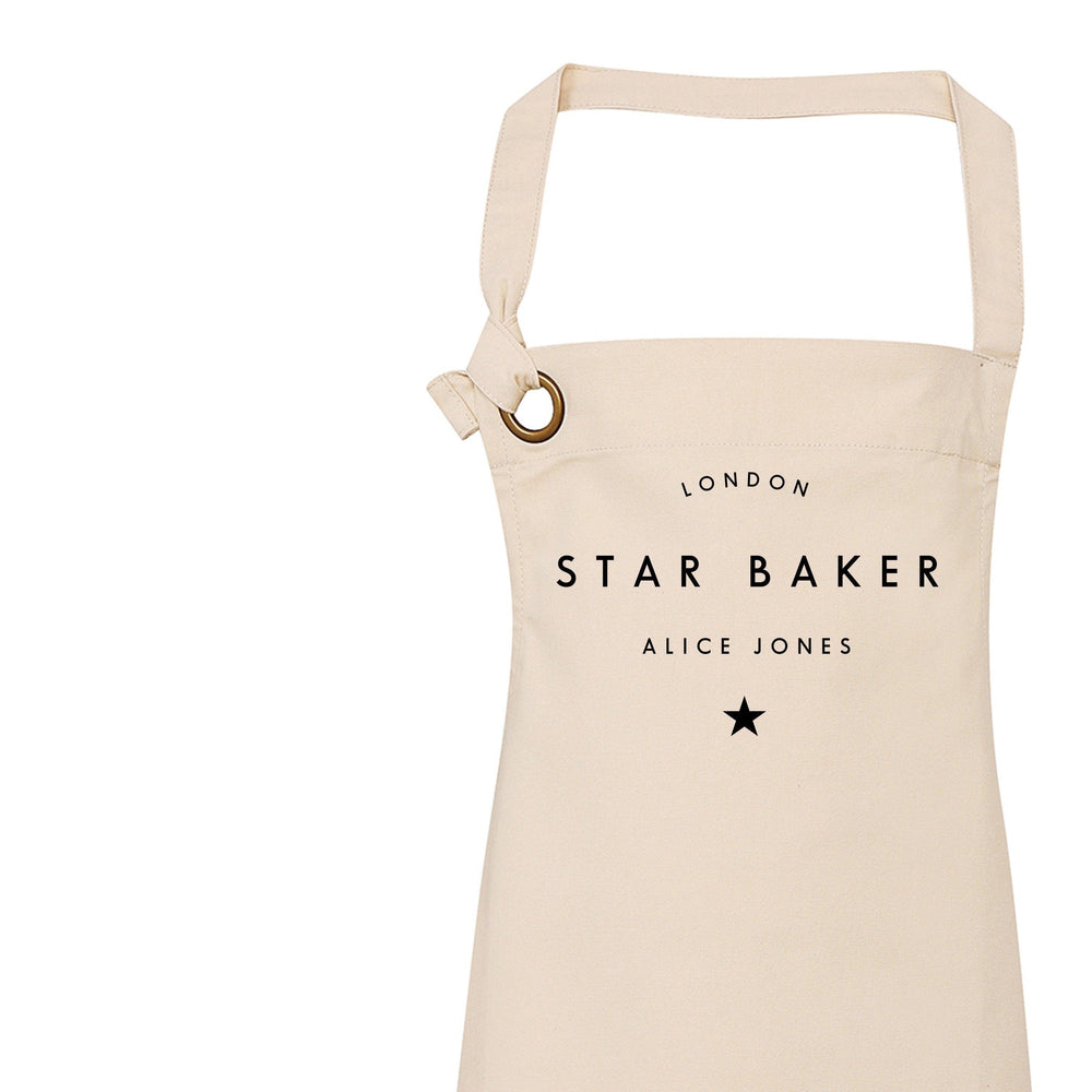 Star Baker Apron | Aprons for Women | Aprons for Men | Personalised Apron | Custom Apron | Vintage Style Personalised Apron | Homeware Gifts