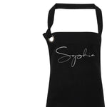 Personalised Apron | Aprons for Women | Vintage Apron | Retro Apron | Custom Apron for Women | Personalised Cook Gift | Black Apron