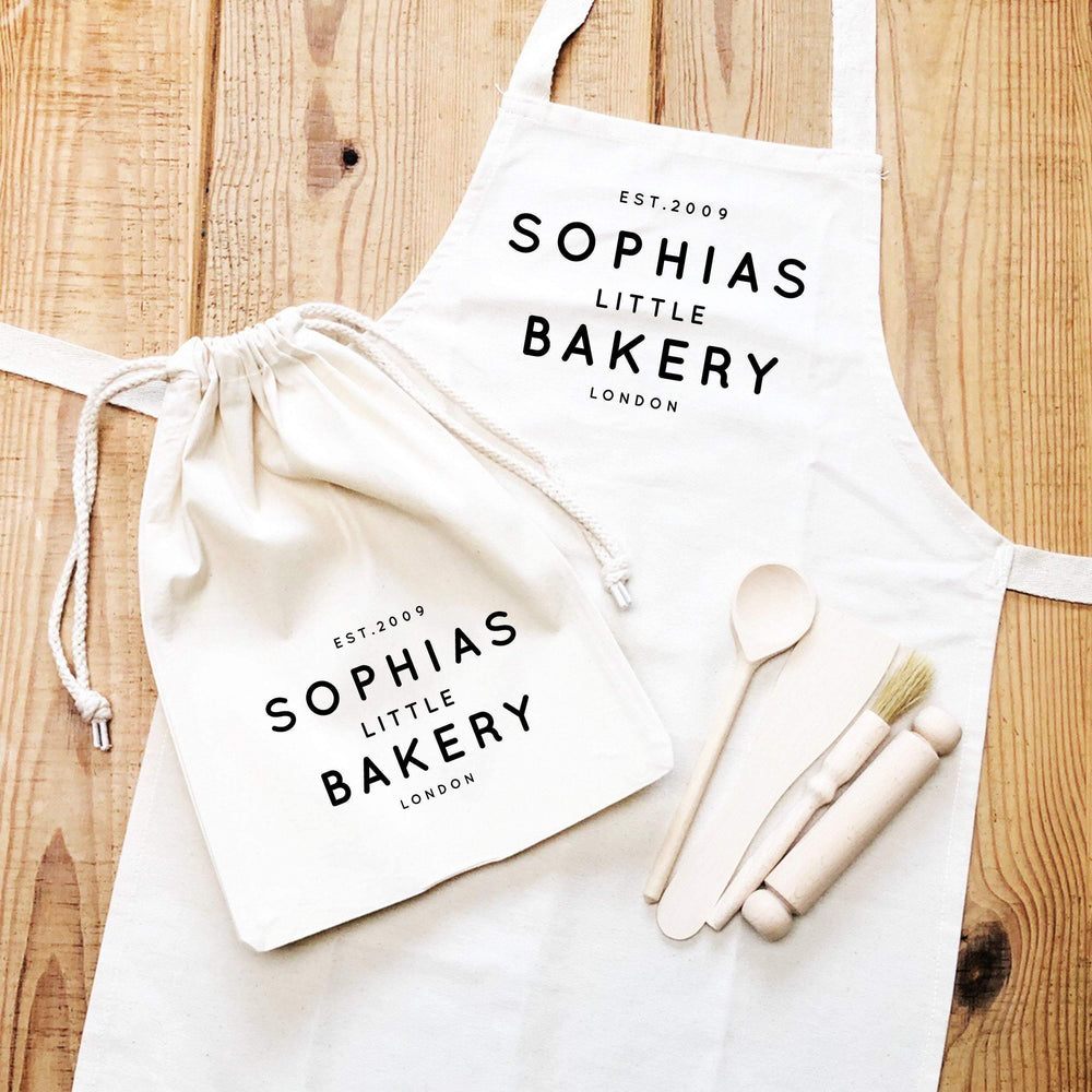 Kids Baking Set | Little Bakery Set | Kids Baking Apron | Personalised Kids Baking Set | Personalised Kids Apron | Aprons for Children |