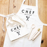 Kids Baking Set | Little Chef Baking Set | Aprons for Kids | Kids Baking Apron | Personalised Kids Baking Set | Personalised Kids Apron